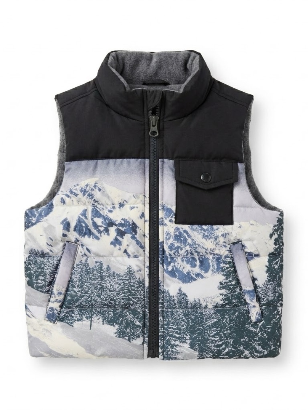 GAP NWT Baby Boy Alpine Mountain Warm Winter Puffer Vest Size 12-18 months